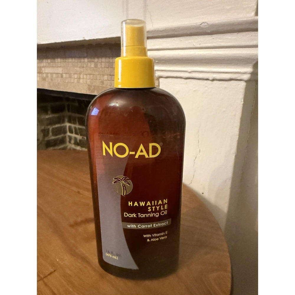 NO- AD Hawaiian Style Dark Tanning Oil Carrot Extract 16 Oz Discontinued HTF